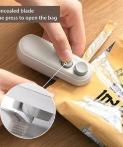 Portable Heat Sealer Machine for Food Bags – USB Rechargeable