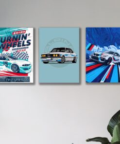 Set of 3 Premium Wall Art Photo Tiles – Modern Home Decor Sets