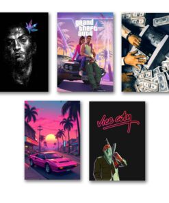 Set of 5 Premium Wall Art Photo Tiles – Modern Home Decor Sets