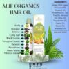 Alif Organics Natural Hair Oil | Infused with Herb & Botanical Oils | Promotes Growth & Reduces Hair Fall | 200ML - Image 5