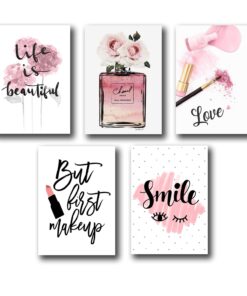 Set of 5 Premium Wall Art Photo Tiles – Modern Home Decor Sets 8x11