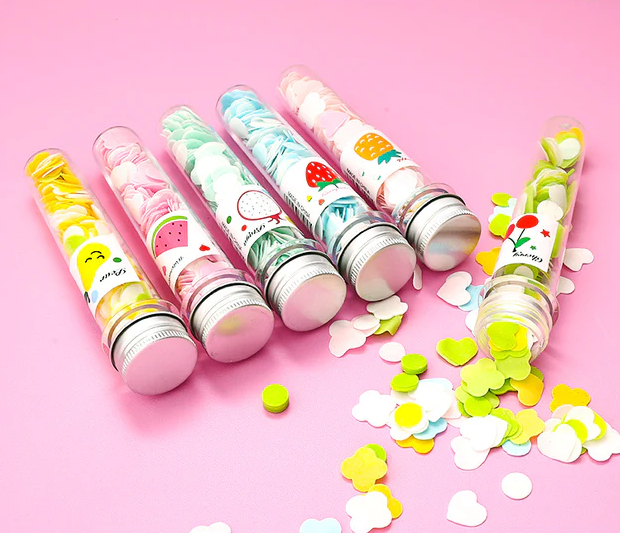 120pcs Disposable Paper Flower Soap Tube – Portable Handwash Sheets for Kids & Adults | Travel-Friendly Pocket Soap Flakes - Image 3