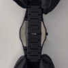 Black Minimalist Analog Wrist Aura Watch With Stainless Steel Strap And Butterfly Lock Non Waterproof - Image 2