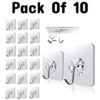 Transparent Self-Adhesive Wall Hooks Sticker – Strong Hold