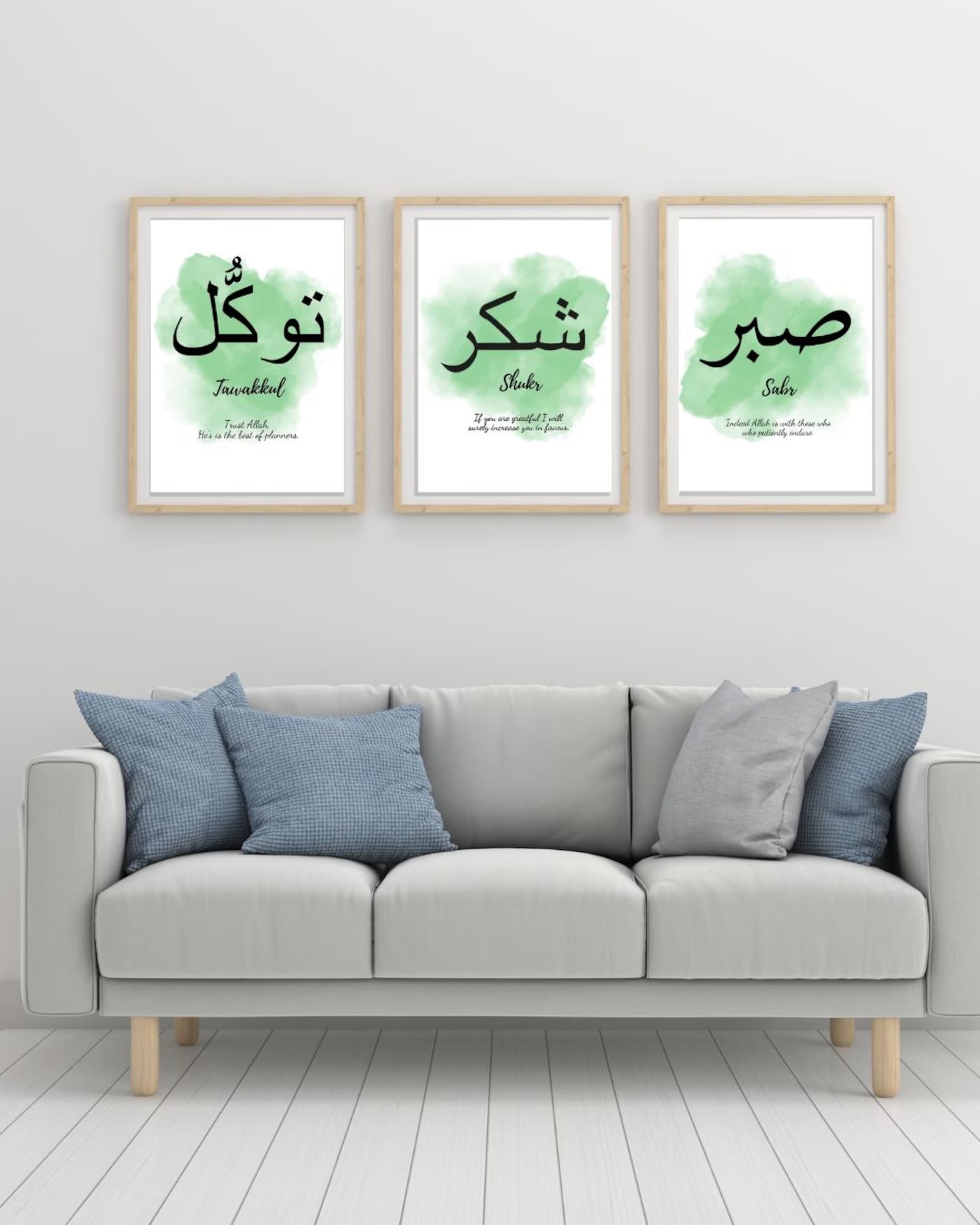 Set of 3 Premium Wall Art Photo Tiles – Modern Home Decor Sets 8x11 - Image 3