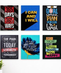 Set of 6 Premium Wall Art Photo Tiles – Modern Home Decor Sets 8x11