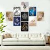 Home Decoration Item 9 Pcs Wall Decor Photo On Wall Canvas Art Decor For Home Easy Set Up With Bothside Tape