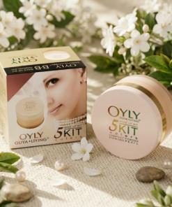 OYLY 5 In 1 Compact Face Powder Kit With 5 Shades Long Lasting Smooth Finish