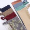 Elastic Half Niqab Bundle – Pack of 6 Premium Chiffon Face Veils for Women | Soft Breathable Daily Wear Niqab | Random Color