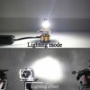 M3 LED Motorbike Headlight Bulb with Cooling Fan – 55W 3-Color Flash (White/Yellow/High Beam) Waterproof Universal Fit - Image 4