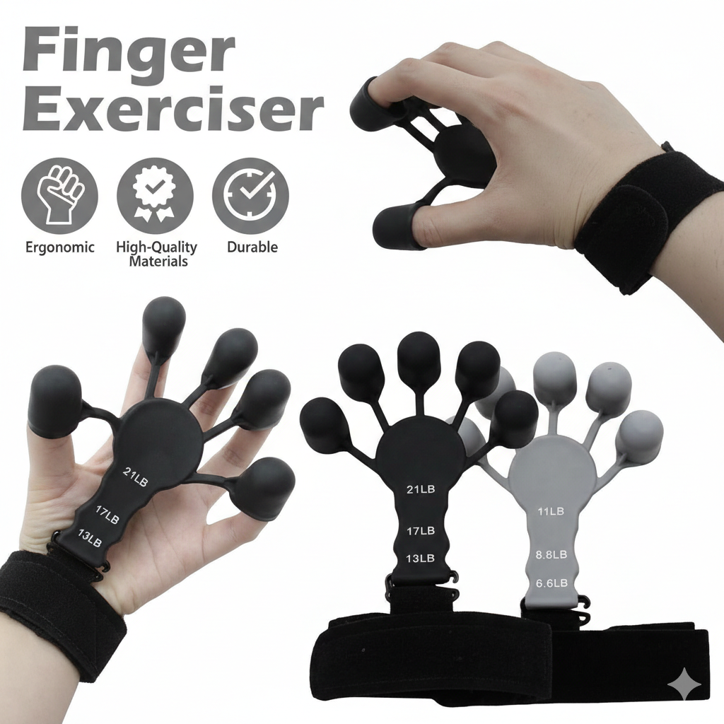 1Pcs Silicone Gripster Grip Strengthener Finger Stretcher Hand Grip Trainer Gym Fitness Training And Exercise Hand Strengthened - Image 3