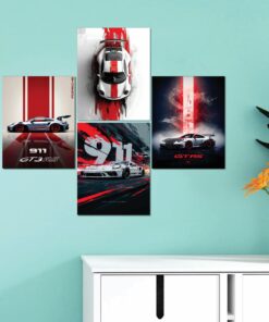 Set of 4 Premium Wall Art Photo Tiles – Modern Home Decor Sets 8x11