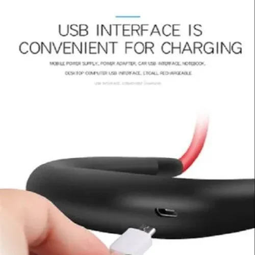 Mini Neck Fan | Usb Rechargeable Fan, 3 Mode , 7 Wings (Random Colors) - Image 4