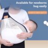 1PC Baby Carrier, Ergonomic Baby Strap one Shoulder Labor-Saving Polyester Baby Half Wrapped Sling (Random Color) - Image 3
