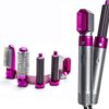 5 in 1 Electric Hair Dryer Brush | Blow Dryer Hair Comb Curling Wand Detachable Brush Kit Negative Ion Straightener Hair Curler ( random color) - Image 2