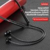 Lenovo Premium Bluetooth Neckband Model 05 – Super Bass Wireless Earphones with Clear Voice & Fast Charging (Black) - Image 3