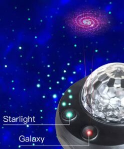 Colorful Starry Sky Galaxy Projector Nightlight Child Bluetooth USB Music Player Star Night Light Romantic Projection Lamp Gifts(with remote )