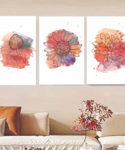 Set Of 3 Flower Frame Photo Type Frame 8x11 inches