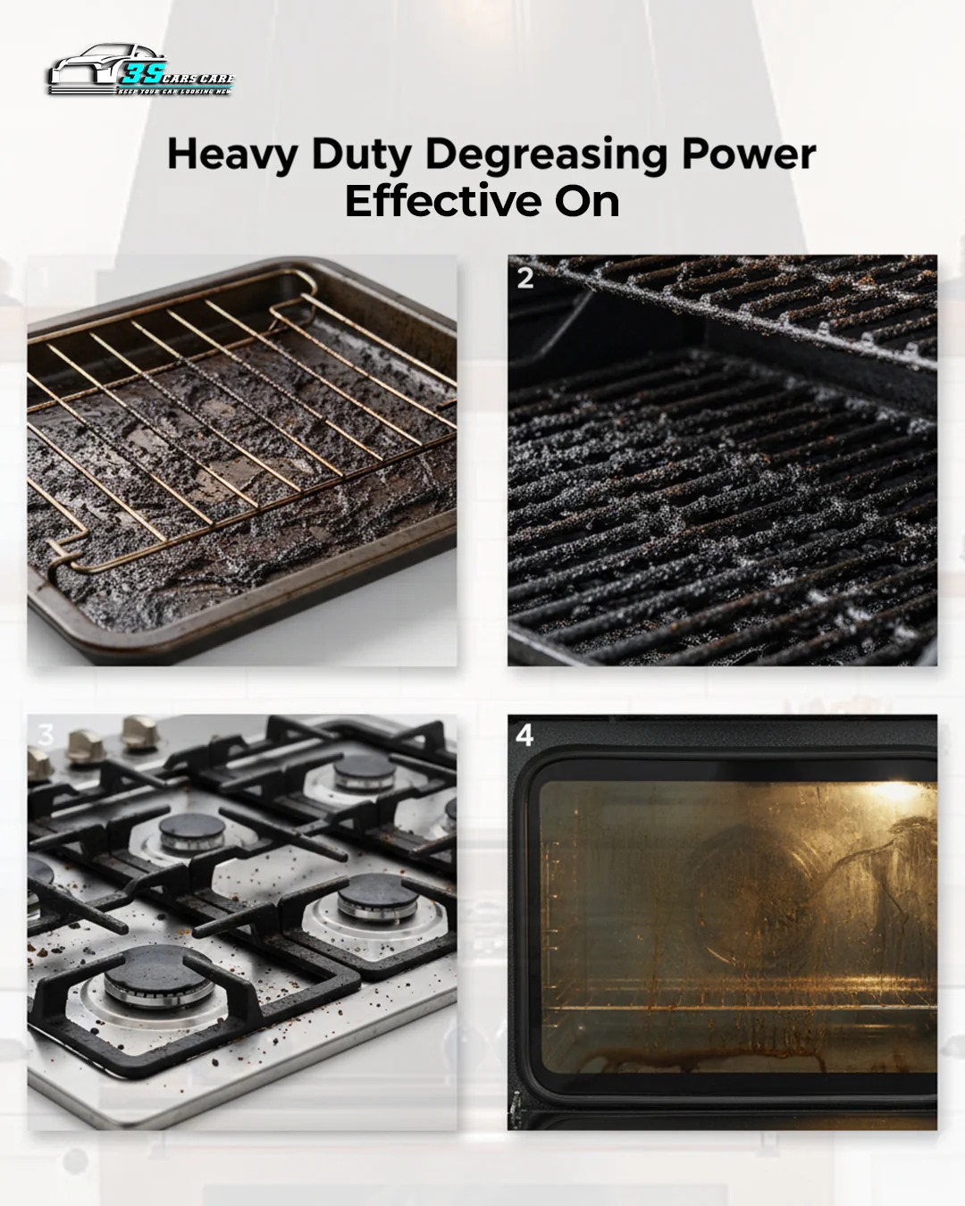 Oven Cleaner – Heavy-Duty Grease & Spill Remover | THREE GUYS - German Engineered (250) - Image 4