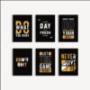 set of 6 sticky wooden frames for home office wall decore / sticky phototiles
