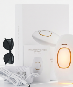 IPL Laser Hair Removal Handset System for Women & Men with Razor & Safety Glasses