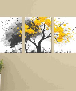 Set of 3 Wall Art Wooden Phototile Frames for Wall Decor