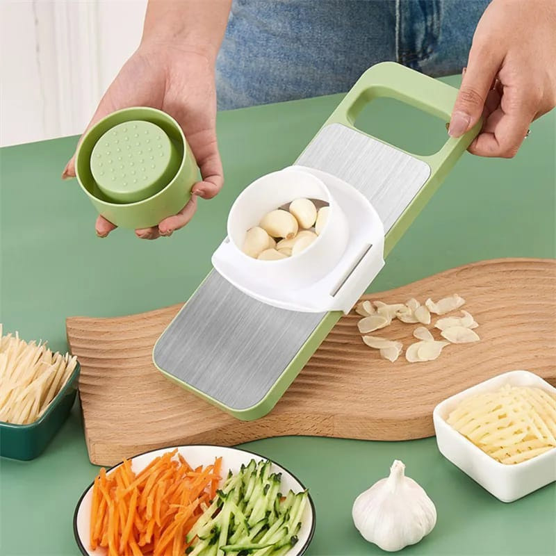 5in1 Vegetable Cutter | Multifunctional Stainless Steel Vegetable Cutter & Slicer | Kitchen Tool - 12 Inch - Image 2