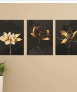 Set of 3 Wall Art Wooden Phototile Frames for Wall Decor