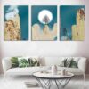 Set of 3 Wall Art Wooden Phototile Frames for Wall Decor