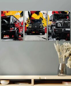 Set of 3 Premium Wall Art Photo Tiles – Modern Home Decor Sets 8x11