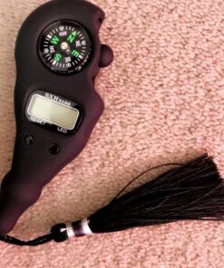 Digital Counter with Qibla Compass and Rotating Prayer Beads Portable Finger Tasbeeh Japa (random color)