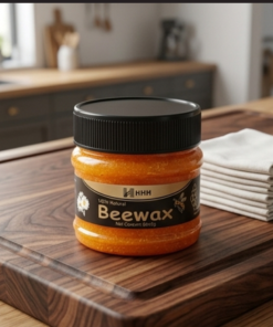 HHH 100% Natural Beewax - Premium Wood Seasoning & Furniture Polish for Restoration and Protection l 85g