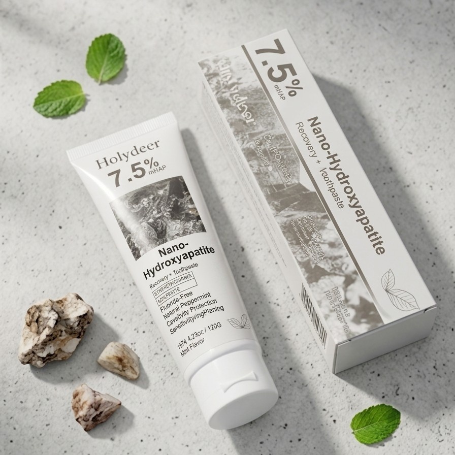 Holydeer Recovery Toothpaste | 7.5% Nano-Hydroxyapatite For Enamel Repair & Whitening 120g - Image 3