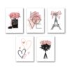 Set of 5 Premium Wall Art Photo Tiles – Modern Home Decor Sets 8x11 - Image 2