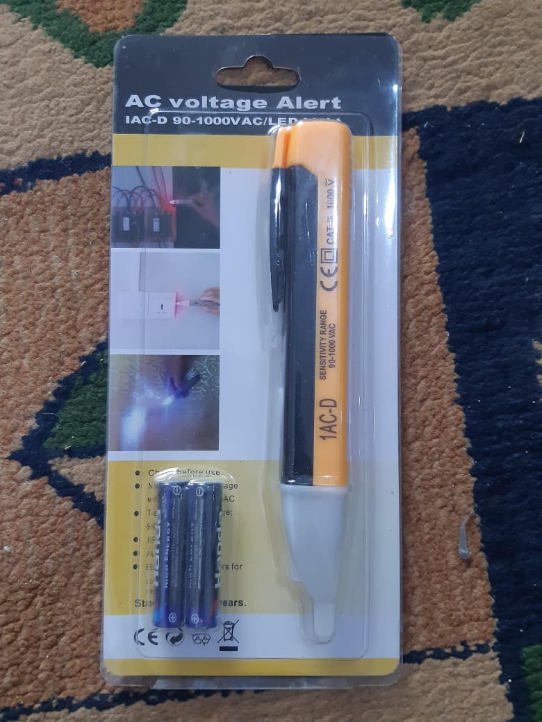 Non-Contact AC Voltage Alert Detector – Professional 90V-1000V Electric Circuit Tester Pen with LED Light and Sound Buzzer - Image 4