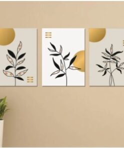 Set of 3 Wooden Wall Art Phototile Frames Spiritual Aura Stylish Home Interior Decor