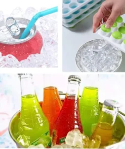 Popup ice cube tray Silicone Mould Jelly Shots/Chocolate (Random Color)
