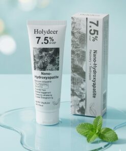 Holydeer 7.5% nHAP Nano-Hydroxyapatite Recovery Toothpaste | Fluoride-Free Enamel Strengthening & Sensitivity Relief | Mint Flavor (100g)