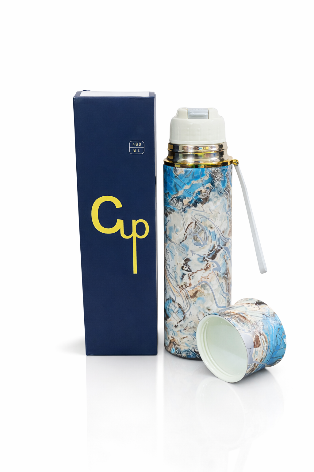 Stylish Printed Water Bottle 650ML – Leak Proof Stainless Steel | Trendy Design With Box | Premium Quality Random Color - Image 4