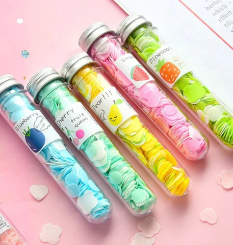 120pcs Disposable Paper Flower Soap Tube – Portable Handwash Sheets for Kids & Adults | Travel-Friendly Pocket Soap Flakes - Image 4