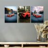 Set of 3 Premium Wall Art Photo Tiles – Modern Home Decor Sets 8x11