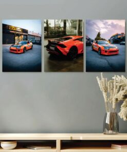 Set of 3 Premium Wall Art Photo Tiles – Modern Home Decor Sets 8x11