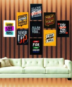 Set of 9 Premium Wall Art Photo Tiles – Modern Home Decor Sets 8x11
