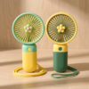 3 Speed Rechargeable Hand Fan – Mini Handy Fan For Kids With Stand (Random Color) - Image 2
