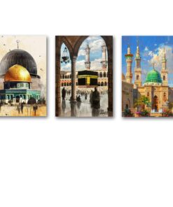 Set of 3 Premium Wall Art Photo Tiles – Modern Home Decor Sets 8x11