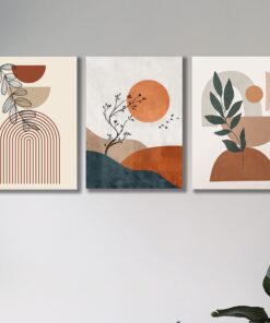 Set of 3 Premium Wall Art Photo Tiles – Modern Home Decor Sets 8x11