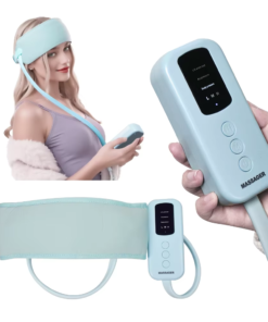 360 Degree Relaxation Electric Head Massager With Air Compression Kneading Heat Therapy Type C Port Rechargeable