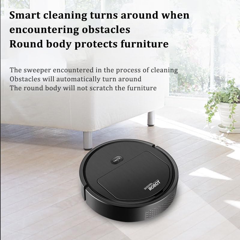 Portable Mini Wireless Smart Sweeping Robot Mopping 3 In1 Rechargeable Cleaning Machine Vacuum Cleaner For Home Office Robot (random colors) - Image 4
