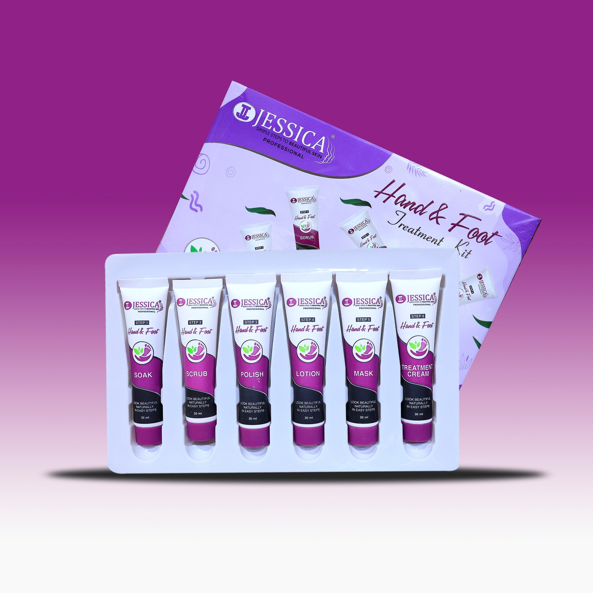 Jessica Hand & Foot Treatment Kit – 30ml Each Tube | Complete 6-Step Professional Care Set - Image 2