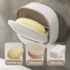 1PC Soap Box Wall Mounted Light Luxury Soap Holder Punch Free Drain Laundry Soap Box Easy Cleaning | Random Colour - Image 3